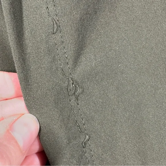 Athleta Brooklyn Heights High Rise Wide Leg Pants Women's 20 Olive Army Green - Picture 5 of 9